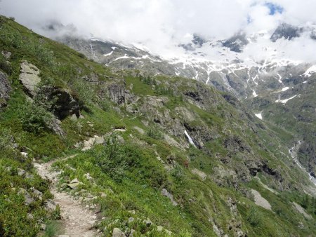 En direction du lac du Lauzon