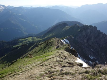 Descente vers le passage de Savolaire.