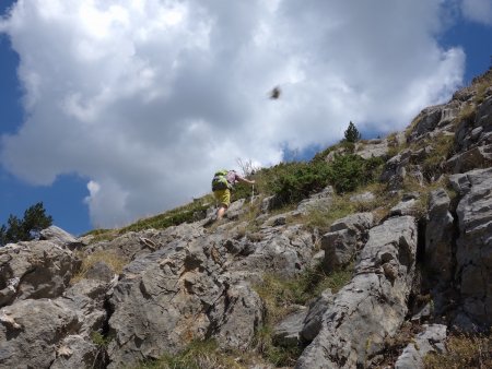 Deux à trois petits passages un peu escarpés