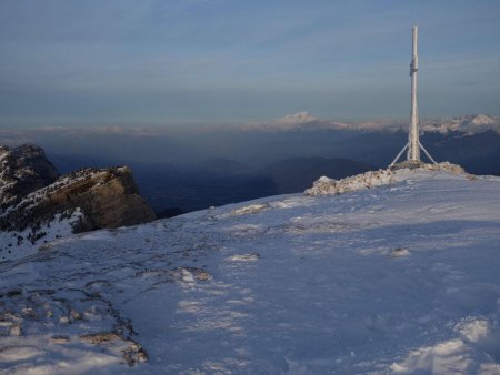 Au loin, le Mont Blanc...