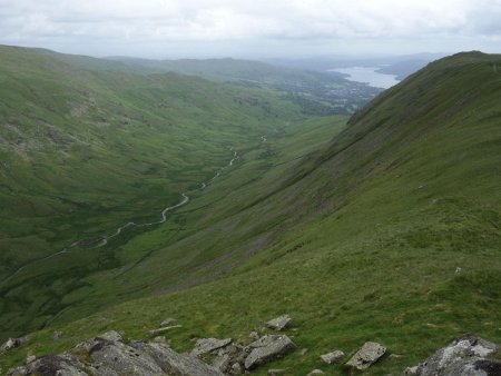 Le vallon de Rydal Fell, en direction d’Ambleside.