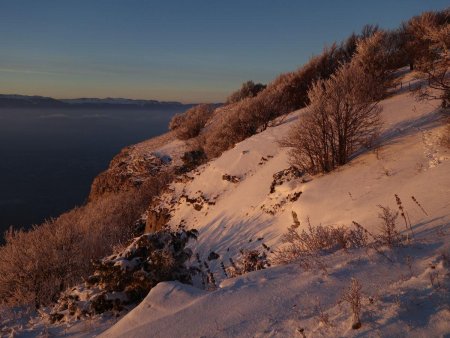 Traversée au dessus des falaises...