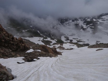 Dans le couloir en neige...