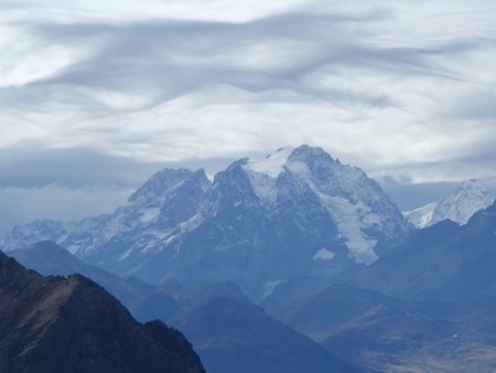 Du collet vue des Ailes Froides et du Pelvoux