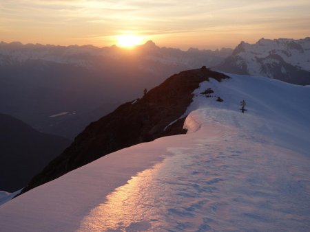 En direction de l’Aiguillette des Houches...