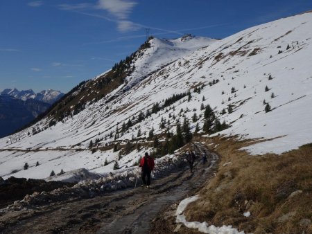 Montée dans la combe de Vermant...