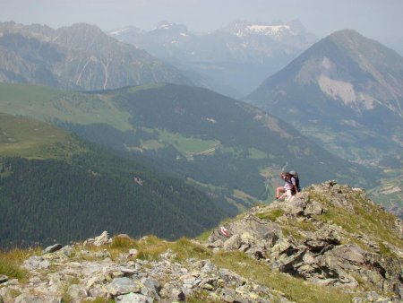 Sur la crête en direction de la pointe de Penne.