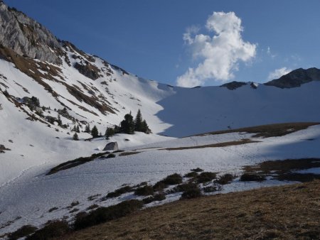 Regard arrière vers le col de Bellefont.