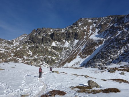 Montée vers le lac du Serpent