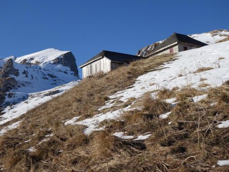 Arrivée aux chalets de la Calaz.