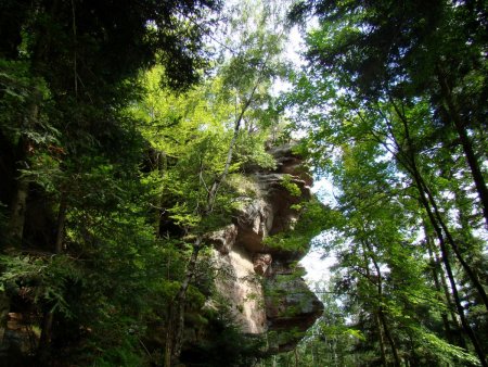 Sous le rocher des Corbeaux.