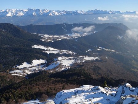 Vue sur Sarcenas et le Sappey.