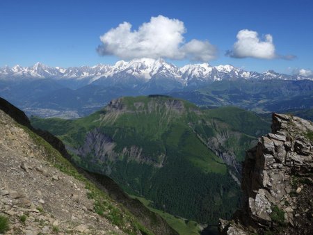 Superbe vue depuis le collet.