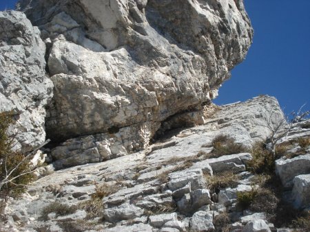 Longue rampe oblique à escalader