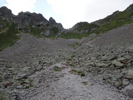 Raide montée au col...