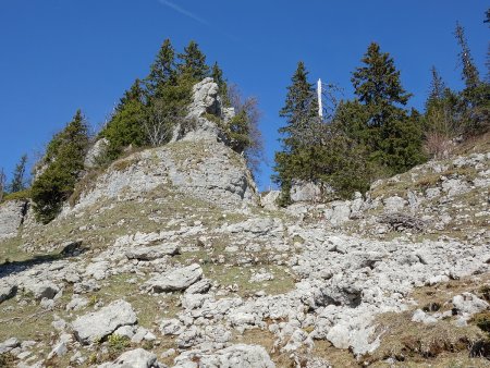 Couloir d’accès à la crête du Roc d’Arguille.