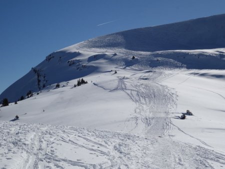 Montée vers la Tête de Sallaz.