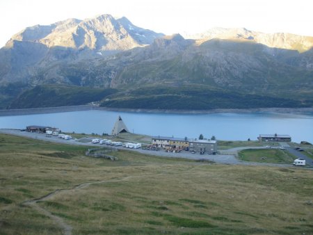 Plan des Fontainettes avec le Lac du Mont Cenis