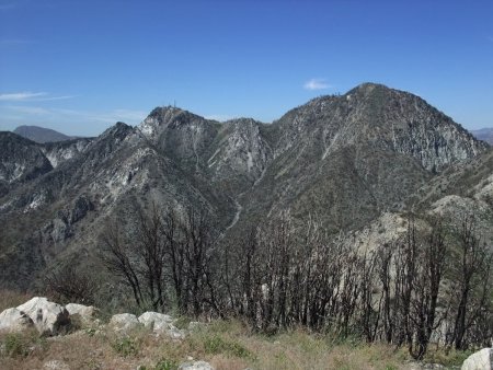 Depuis le Mont Lowe, vue sur le Pic de San Gabriel.