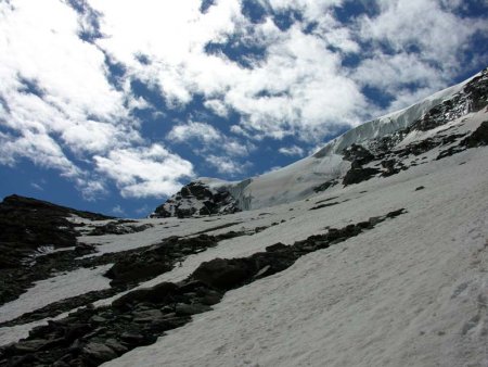 L’accès au glacier