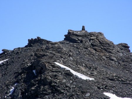 Le cairn sommital du Grand Vallon