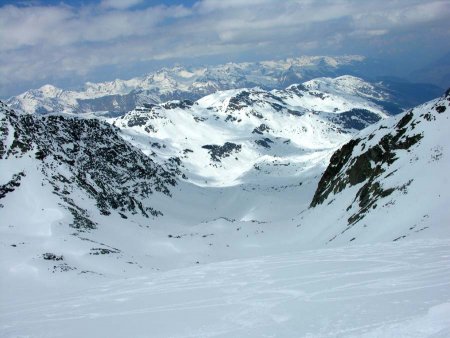 Vue générale sur l’itinéraire de montée