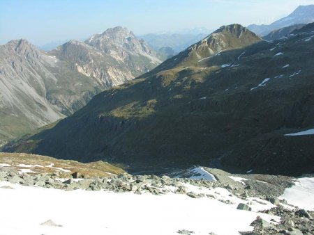 Vue arrière sur l’itinéraire du petit matin