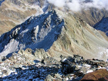 Vue plongeante sur les Brèches de la Passoire et les Rochers des Pâtres