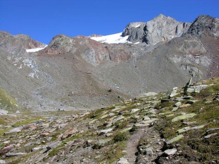 Première vue sur le glacier du Grand