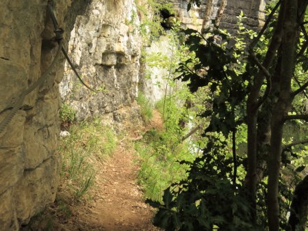 passage securisé pour l’acces au Trou de la Doriaz