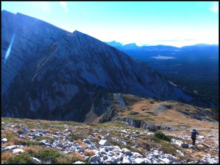 Regard arrière sur le Grand Veymont.