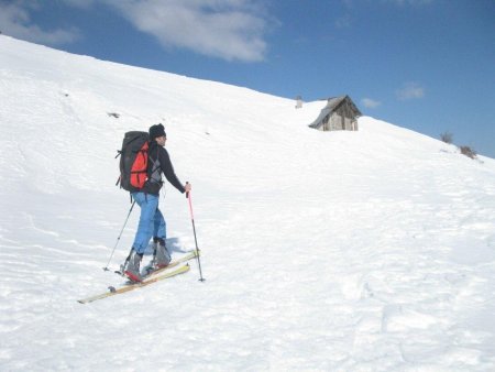 arrivée à la cabane de la Montagne