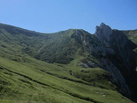 La montée vers la crête