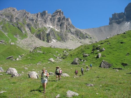 La Brèche et l’alpage de Parozan