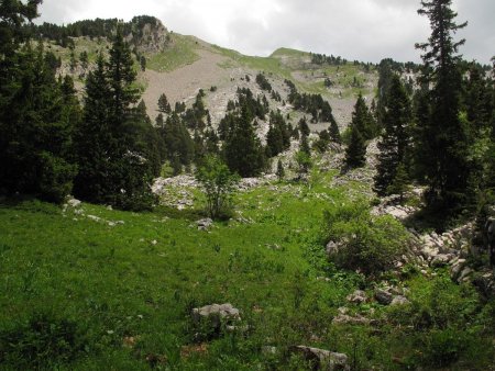 Dans la cuvette de la cabane à Jésus.