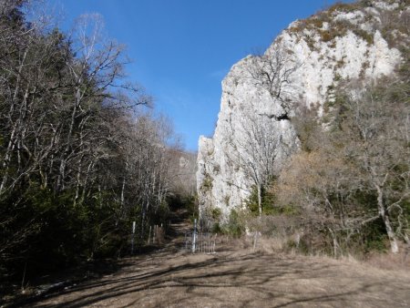 L’entrée des gorges de Toussière.