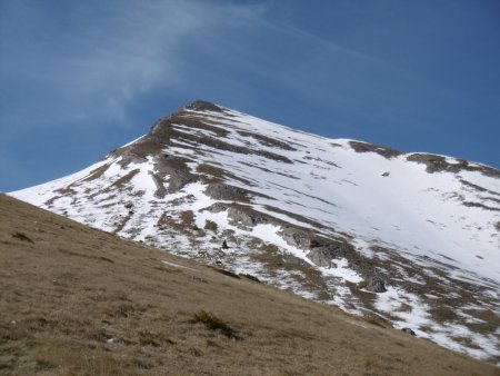 Le sommet de Toussière au zoom.