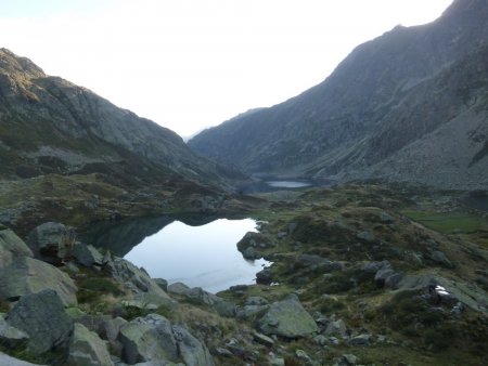 Etang de la Couillade au premier plan et étang d’en Beys au second plan