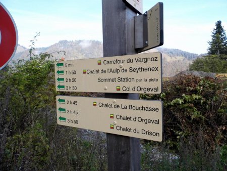 Au départ du parking