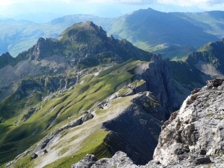 Roches Franches et Tête de la Cicle depuis l’arête.