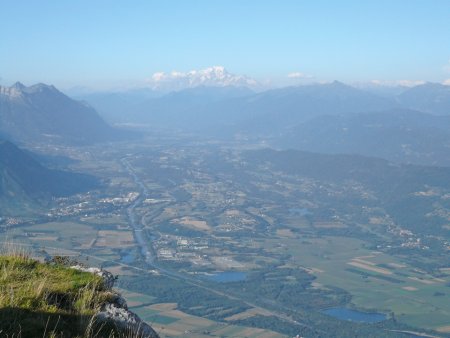 Combe de Savoie et Mont Blanc depuis le sommet.