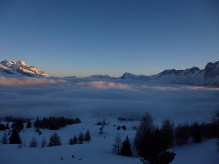 Au dessus de la mer de nuages.