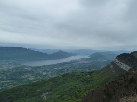 Le lac du Bourget depuis la Croix du Nivolet