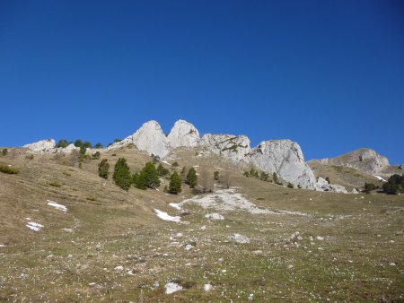 Les rochers de la Tête du Pin.