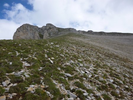 Montée par le versant sud.