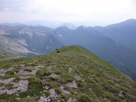 Descente par la crête de Grand-Côte.