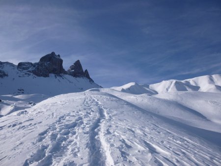 Début de la crête.