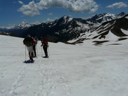 Vers le refuge de la Croix du Bonhomme