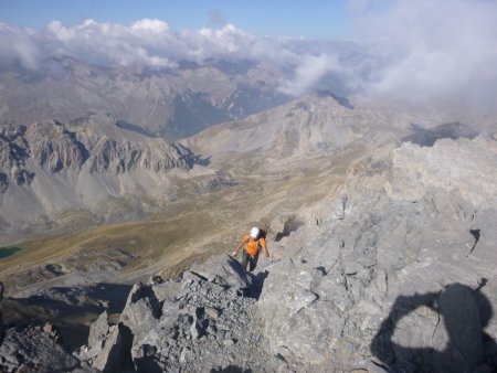 Cheminement sur la crête