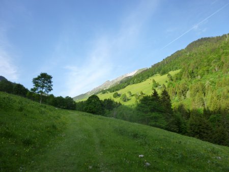 Entrée dans la combe d’Arclusaz.